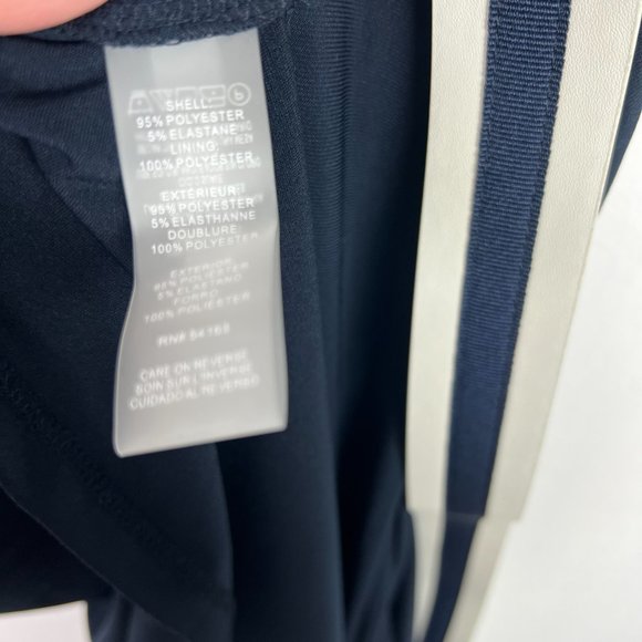 NWT Tommy Hilfiger Stripe Belted Surplice Neck Sheath Dress Navy Size 6 NEW $119 - Picture 10 of 15